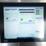 X350 Inspectra label vision inspection screen showing label being analyzed