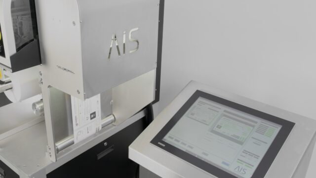 Printer output showing inspection screen with label design