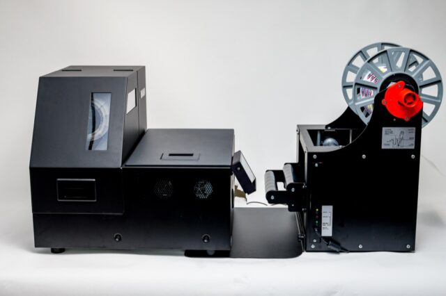 L801 Pro roll to roll label printer with XL rewinder from Afinia Label
