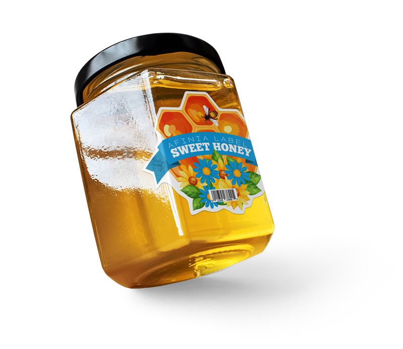 Custom printed snack labels