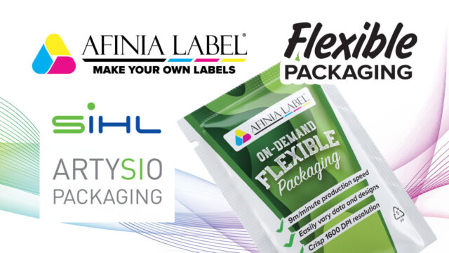 Material de embalaje flexible de inyección de tinta ARTYSIO de Sihl de Afinia Label